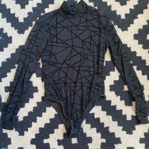 Black Sheer Bodysuit